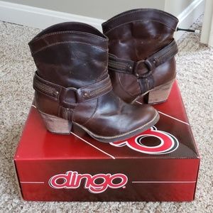 Dingo DI681 Chocolate Brown Fashion Harness Boots